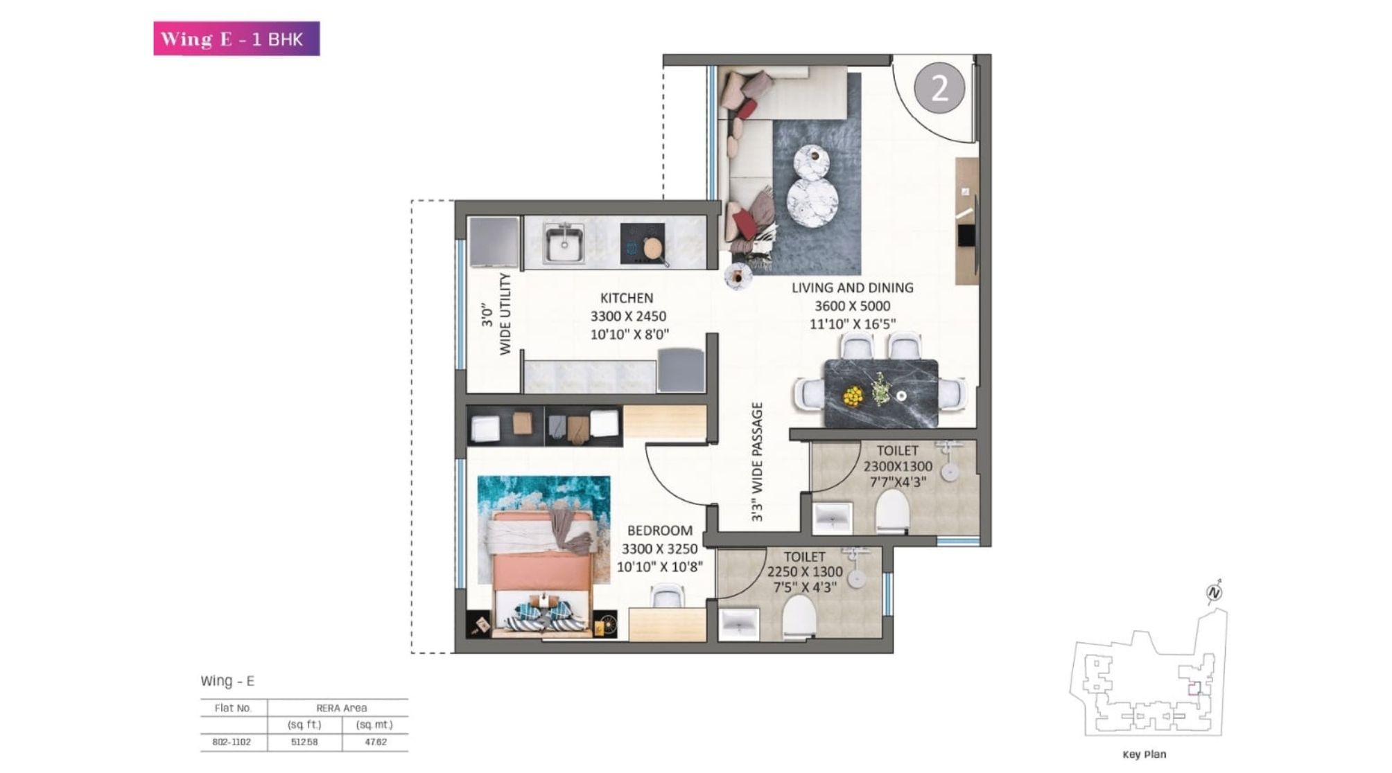 Kolte-Patil-Alora-Floor-Plan-Wing-E-1-BHK-512-sqft